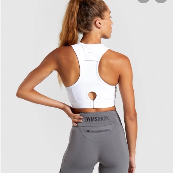 Gymshark White NonStop Bra- XS - Picture 2 of 6